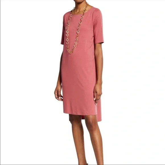 Eileen Fisher | Chutney Jersey Ballet Tencel Dress - Picture 2 of 11